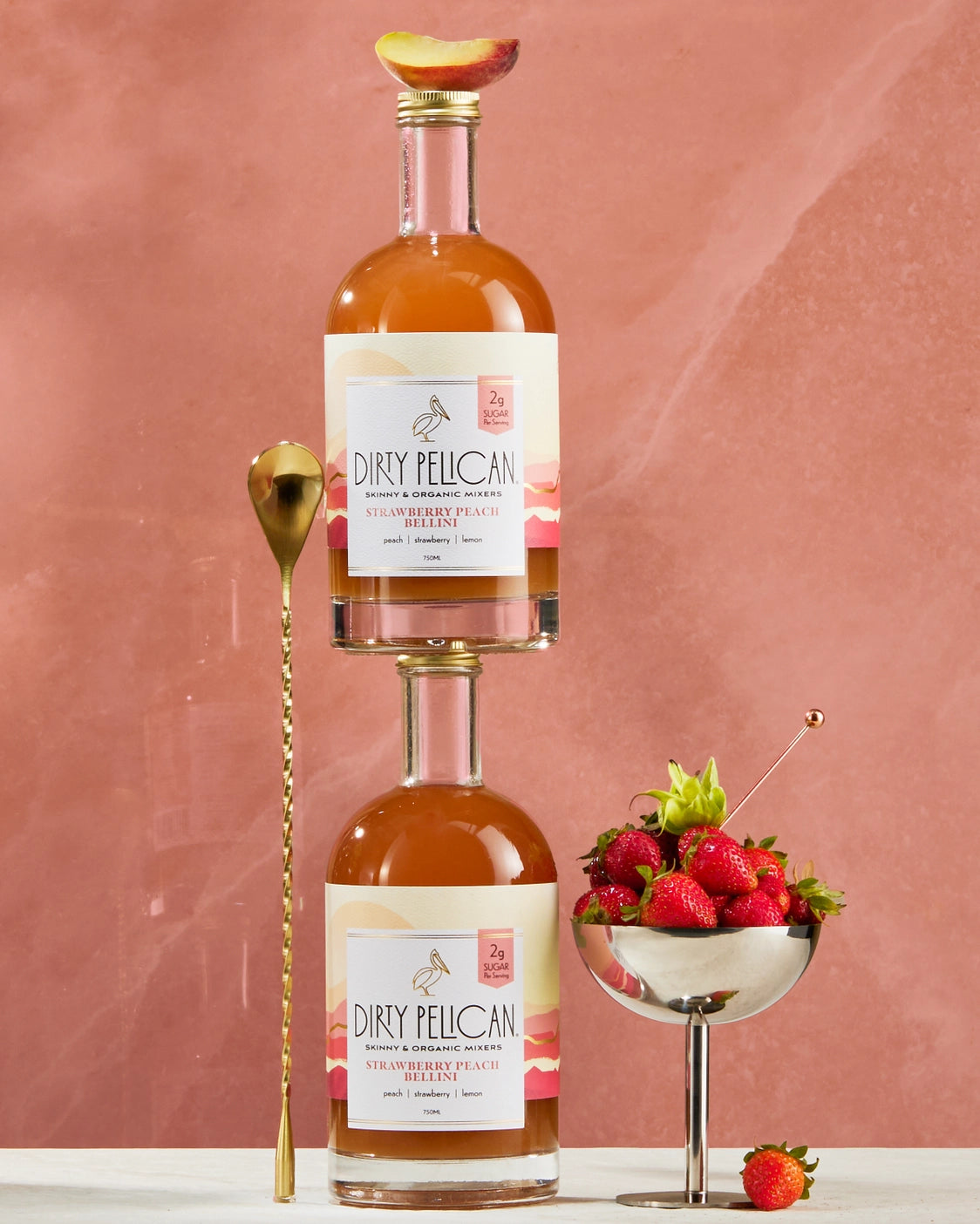 Strawberry Peach Bellini Mixer - Tipsy Cocktail Supply Co.
