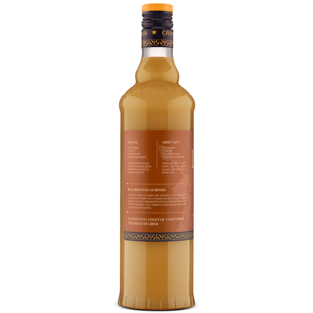 Almond Orgeat Syrup: 375 mL - Tipsy Cocktail Supply Co.