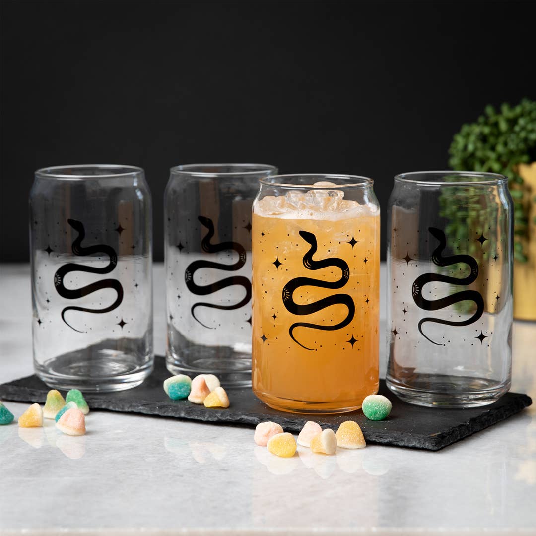 Snake Beer Can Glass - Tipsy Cocktail Supply Co.