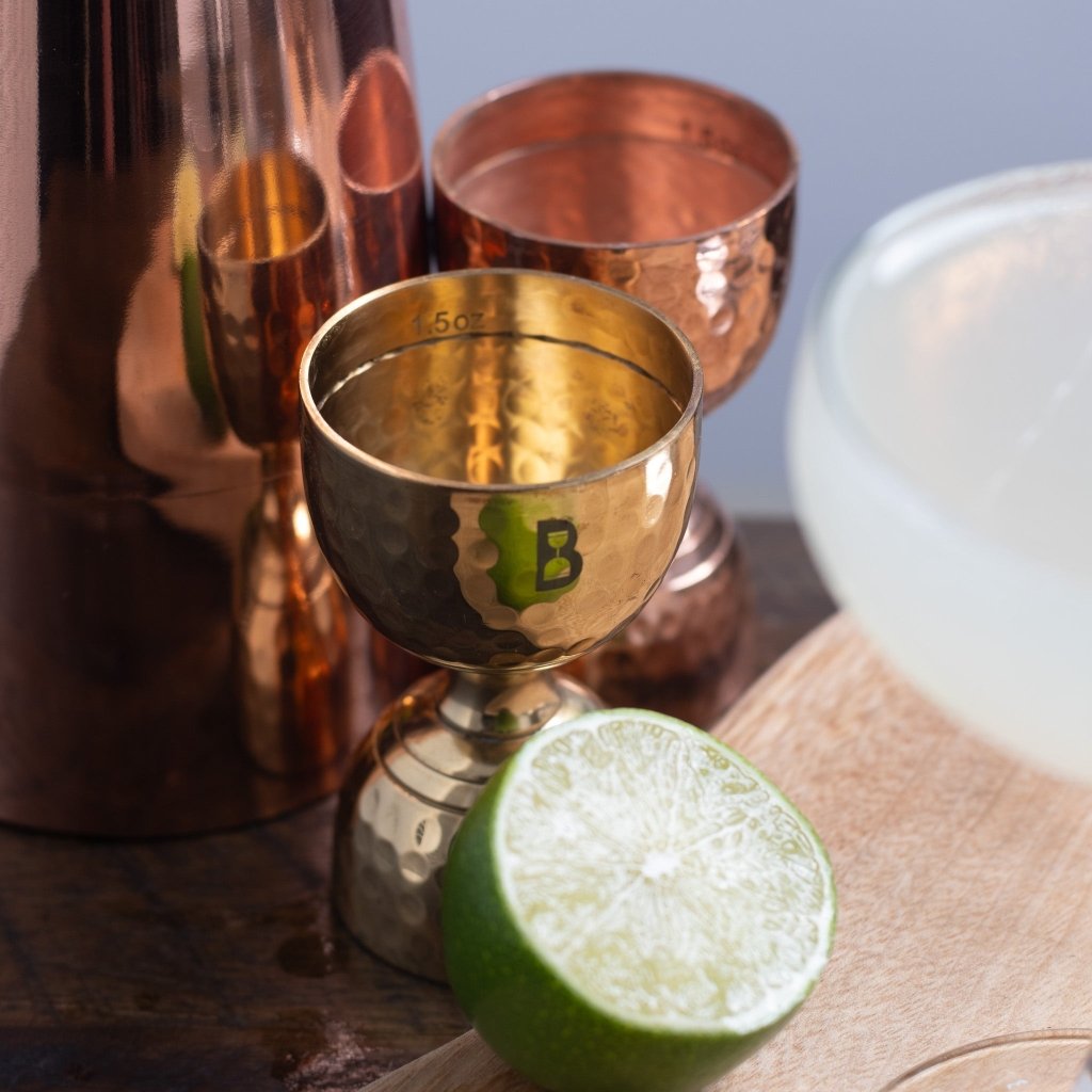 Hammered Bell Jiggers - Tipsy Cocktail Supply Co.