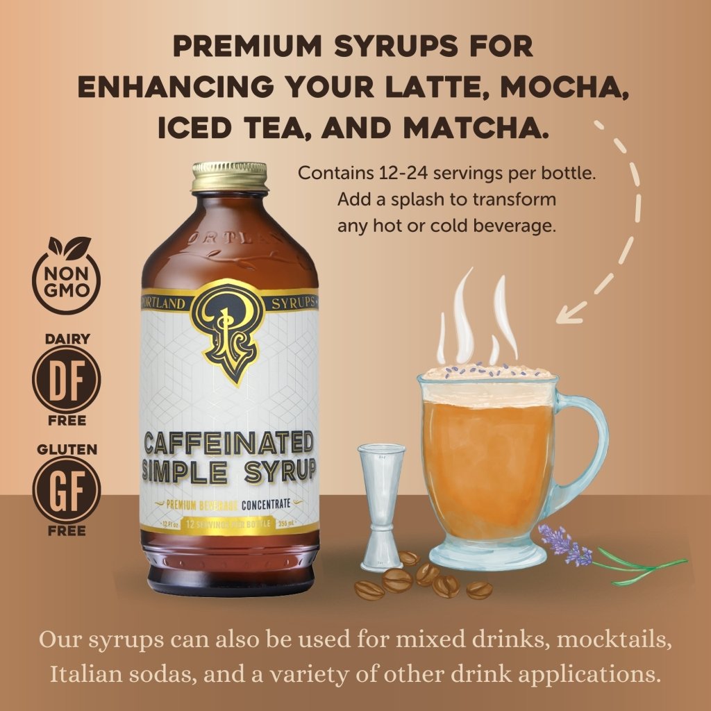 Caffeinated Simple Syrup - Tipsy Cocktail Supply Co.