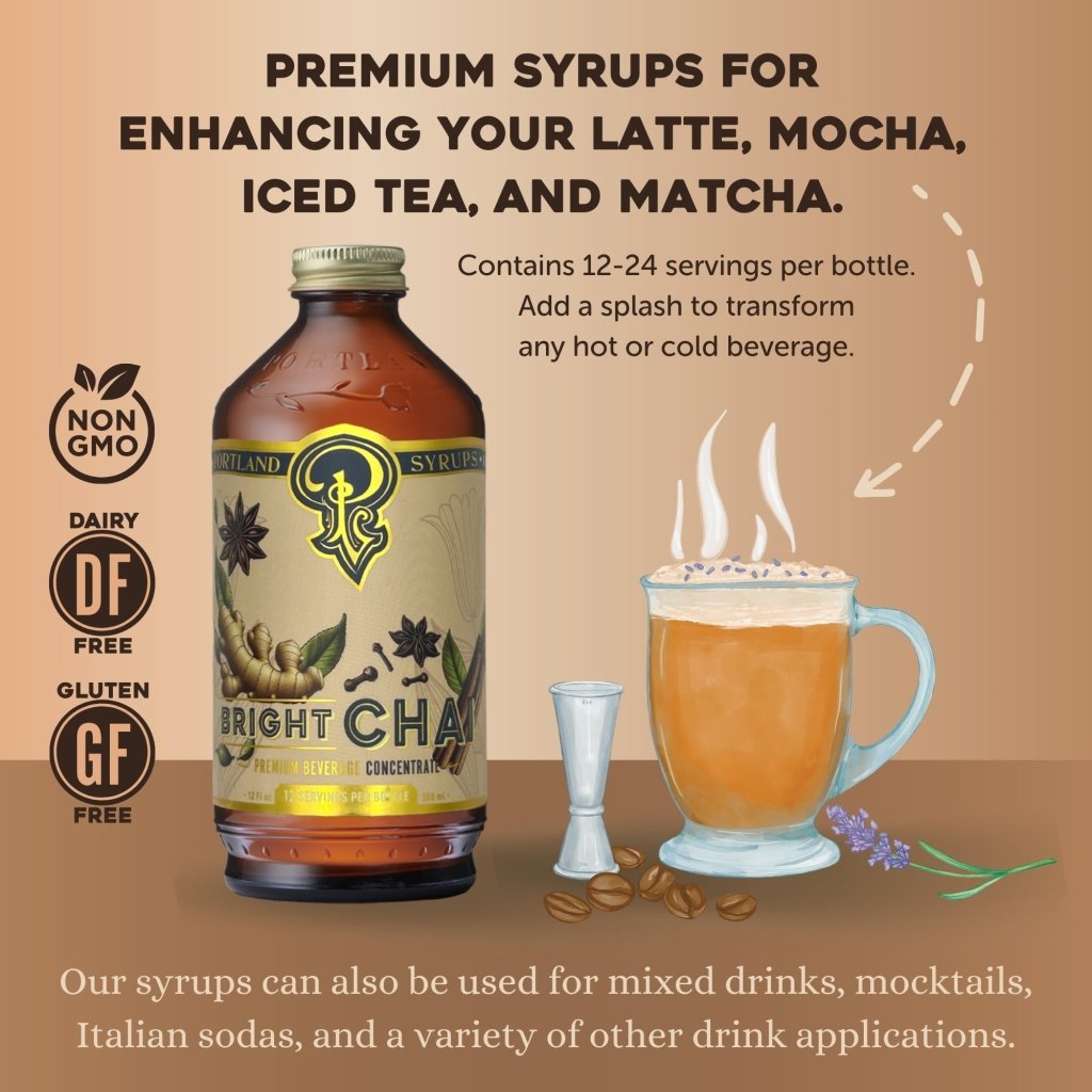 Bright Chai Syrup two - pack - Tipsy Cocktail Supply Co.