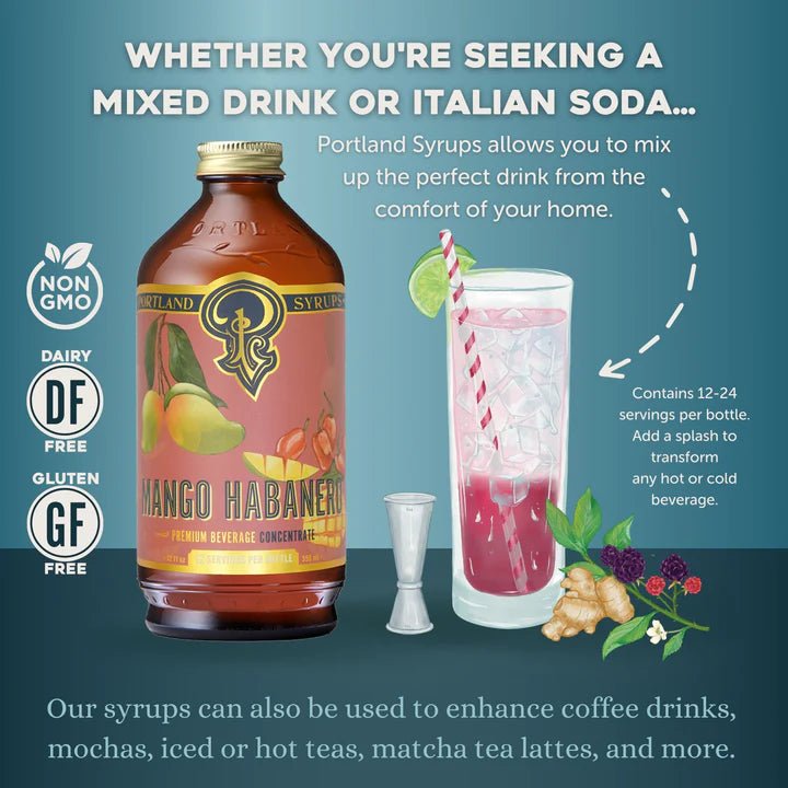 Mango Habanero Syrup - Tipsy Cocktail Supply Co.