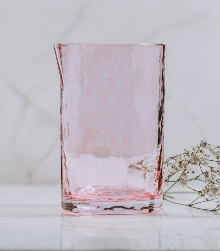 CHERRY BLOSSOM COLLECTION |Artisan Series Mixing Glass | Made in USA - Tipsy Cocktail Supply Co.