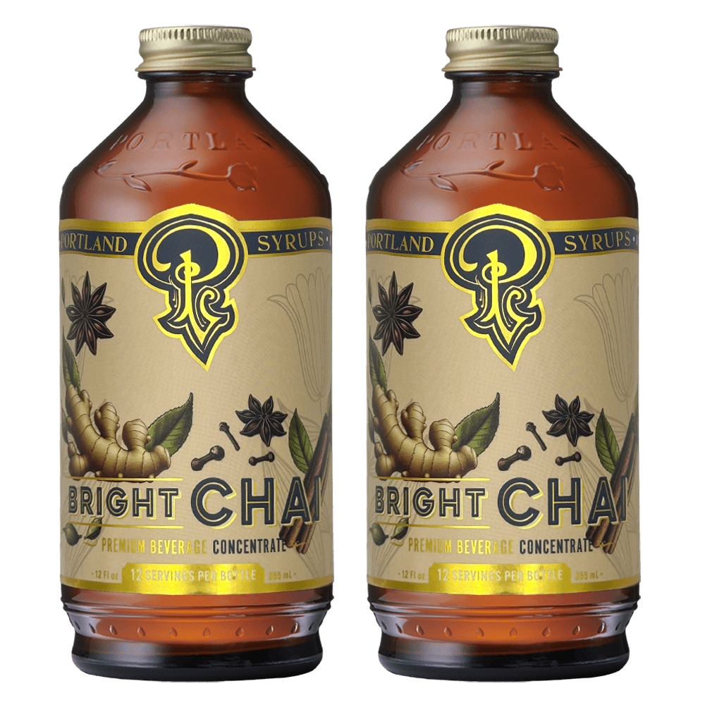 Bright Chai Syrup two - pack - Tipsy Cocktail Supply Co.