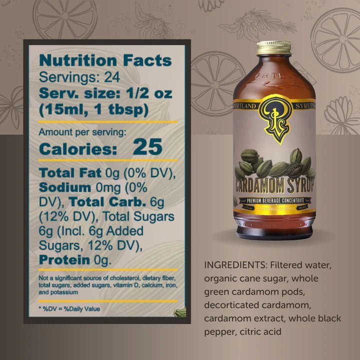 Cardamom Syrup - Tipsy Cocktail Supply Co.