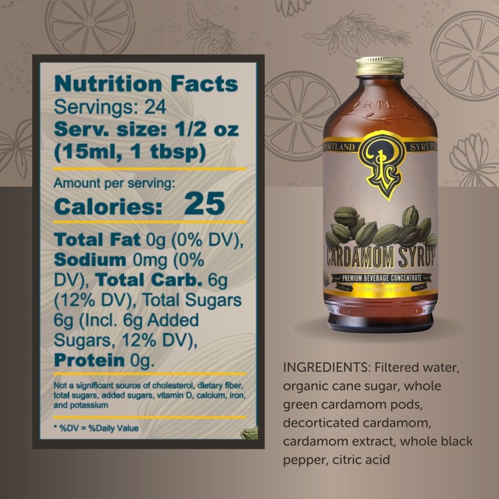Cardamom Syrup - Tipsy Cocktail Supply Co.