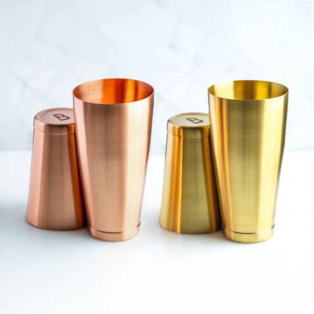 Solid 100% Copper and 100% Brass Shakers - Tipsy Cocktail Supply Co.