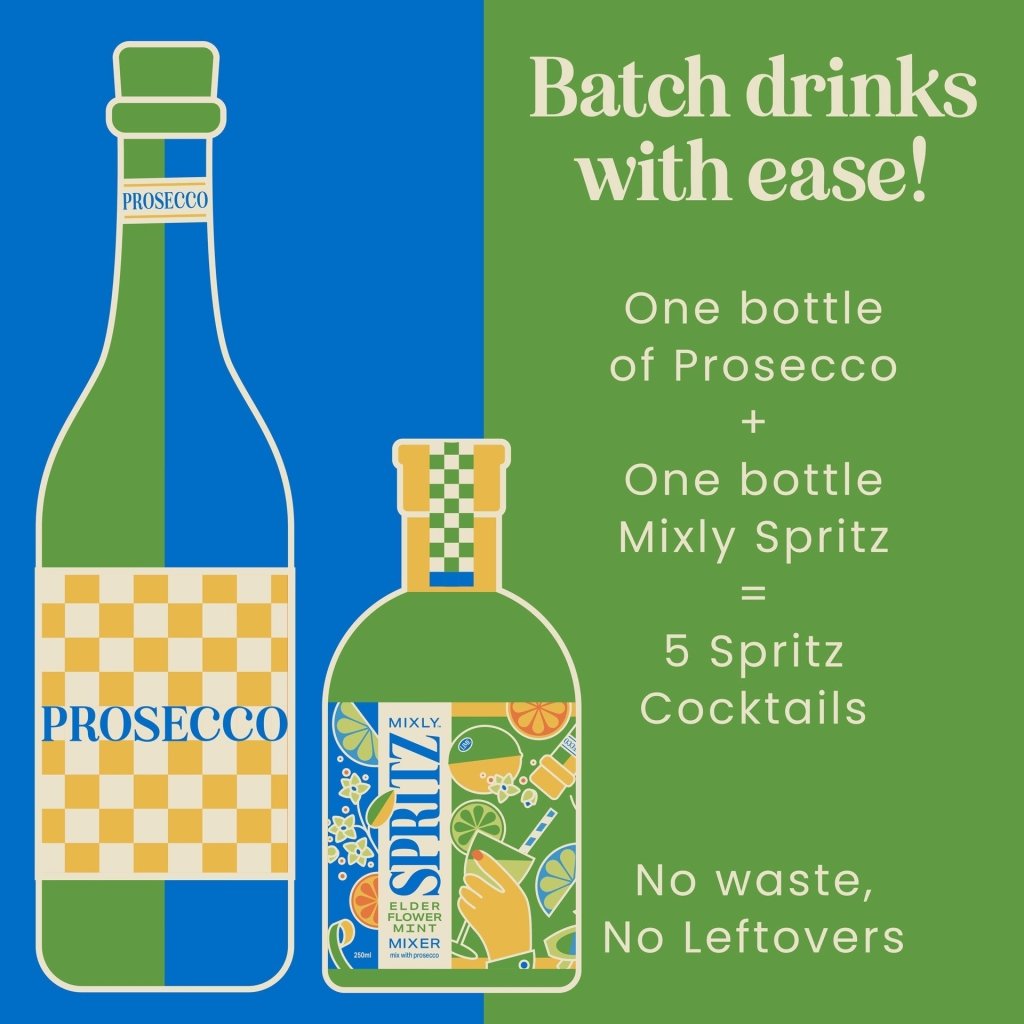 Elderflower Mint Spritz | Non Alcoholic Cocktail & Mocktail Mixer - Tipsy Cocktail Supply Co.