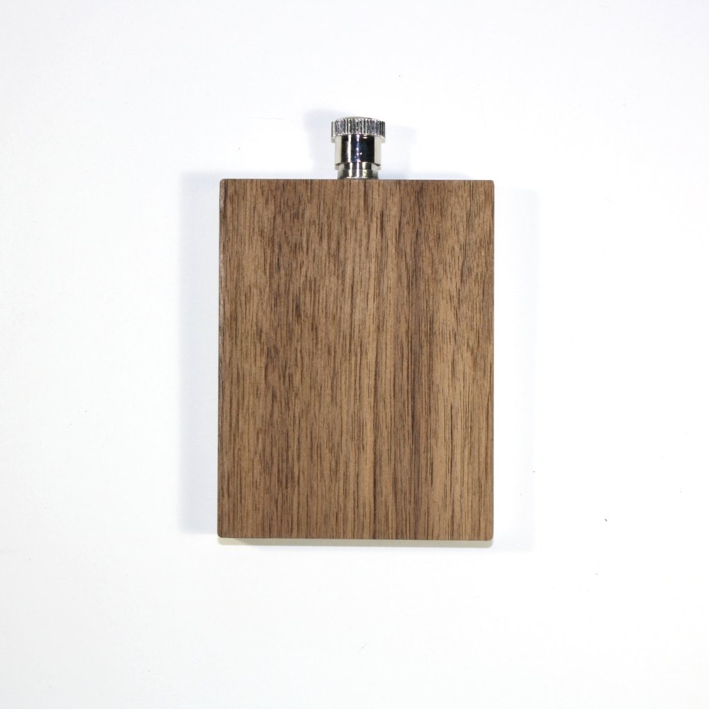 High Quality 3 oz. Wooden Hip Flask - Hand Crafted from Local Wood - Tipsy Cocktail Supply Co.