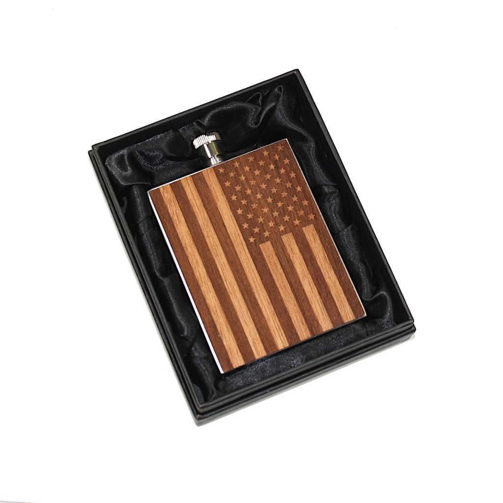 High Quality 3 oz. Wooden Hip Flask - Hand Crafted from Local Wood - Tipsy Cocktail Supply Co.