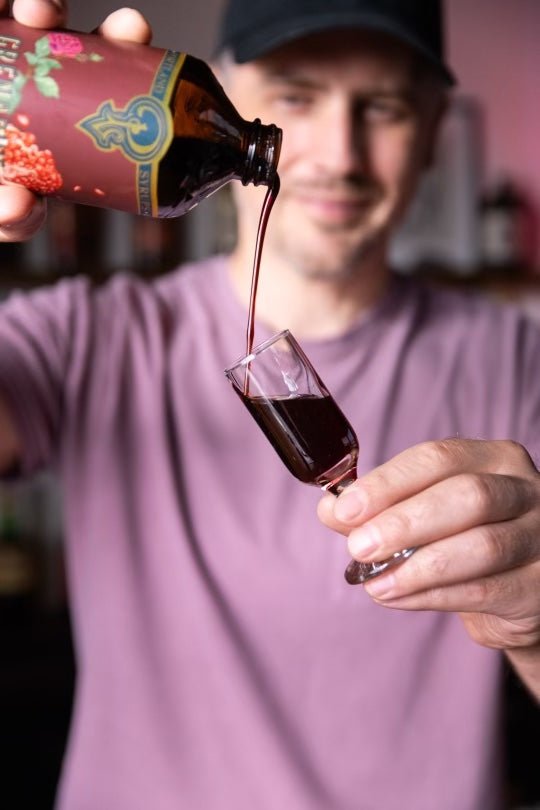 Anders' Bar Cart Essentials: Grenadine, Authentic Ginger, & Brown Sugar Simple Syrup - Tipsy Cocktail Supply Co.