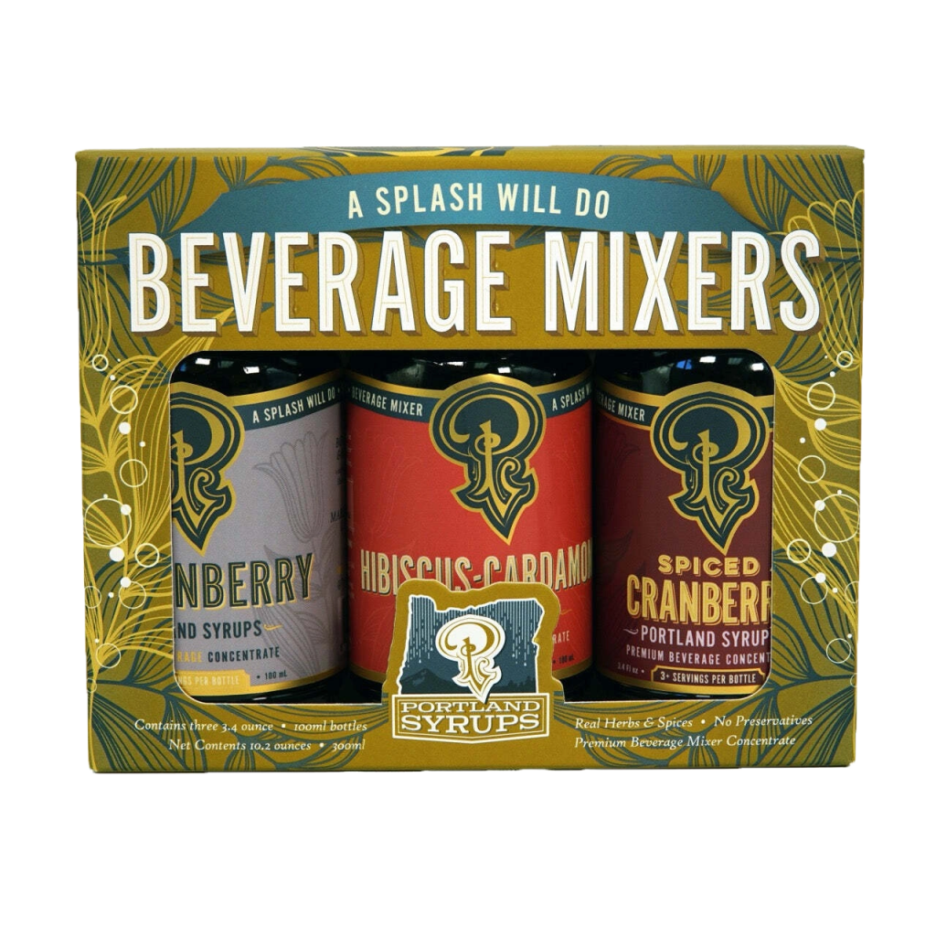 Holiday Trio Sampler - Spiced Cranberry, Marionberry & Hibiscus Cardamom - Tipsy Cocktail Supply Co.