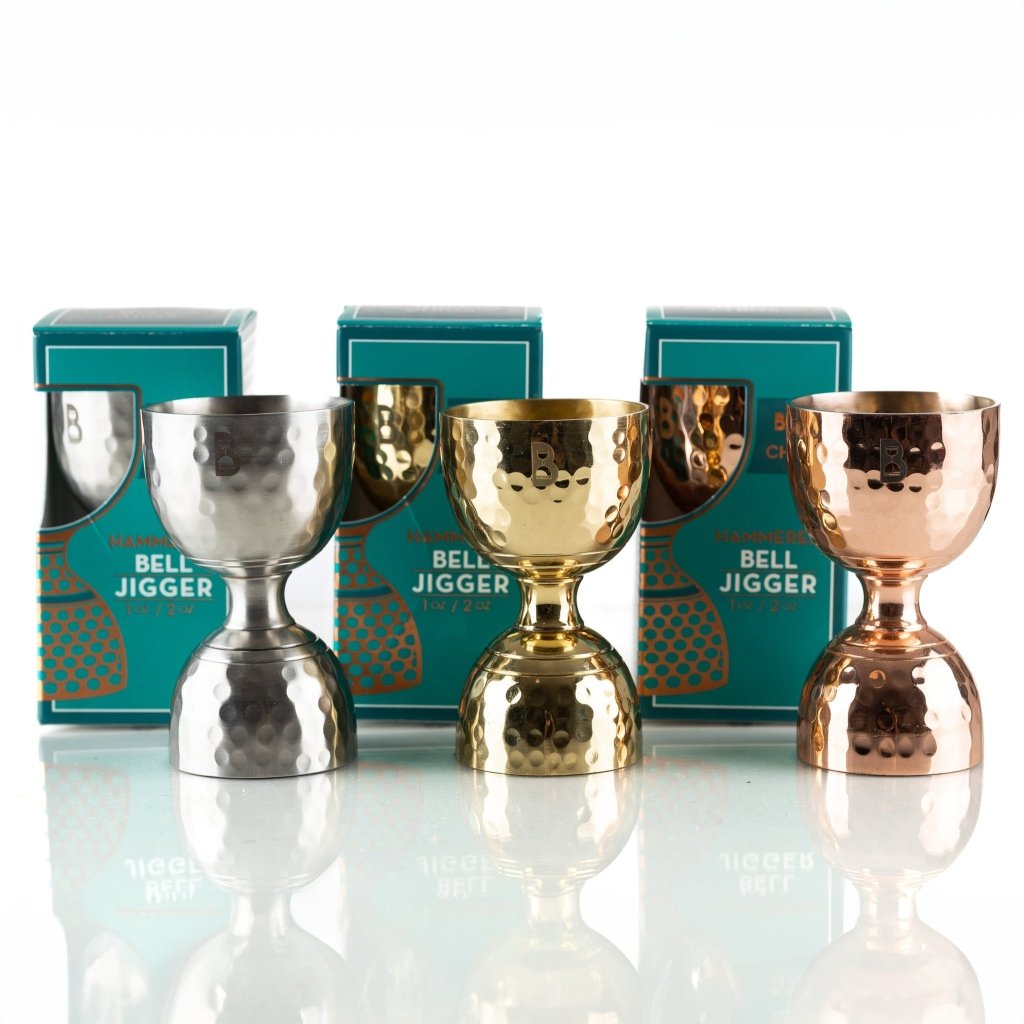 Hammered Bell Jigger - BIC Originals - Tipsy Cocktail Supply Co.
