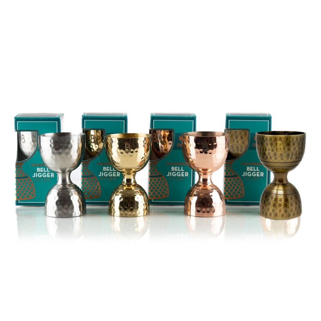Hammered Bell Jigger - BIC Originals - Tipsy Cocktail Supply Co.