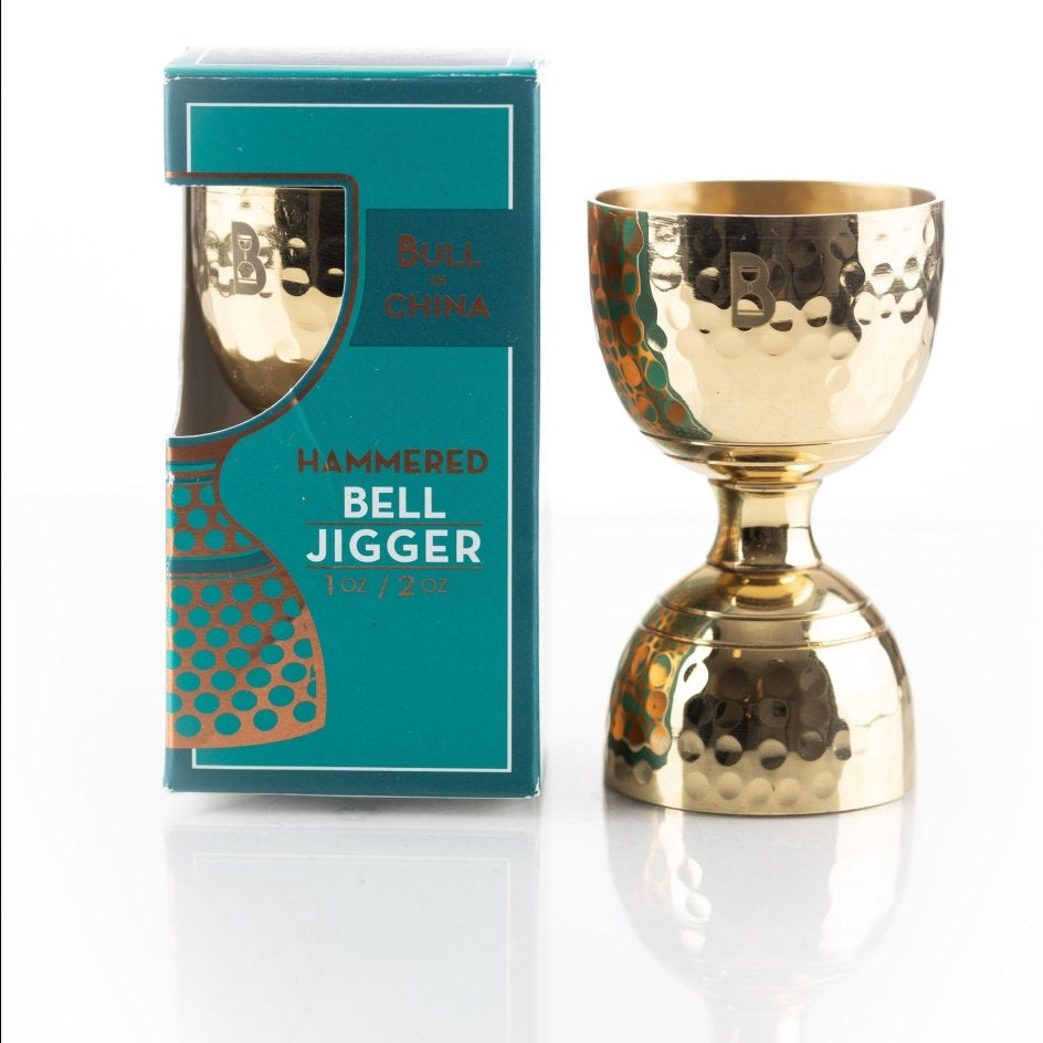 Hammered Bell Jigger - BIC Originals - Tipsy Cocktail Supply Co.