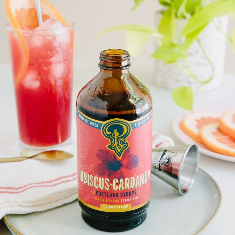 Hibiscus Cardamom Syrup two - pack - Tipsy Cocktail Supply Co.