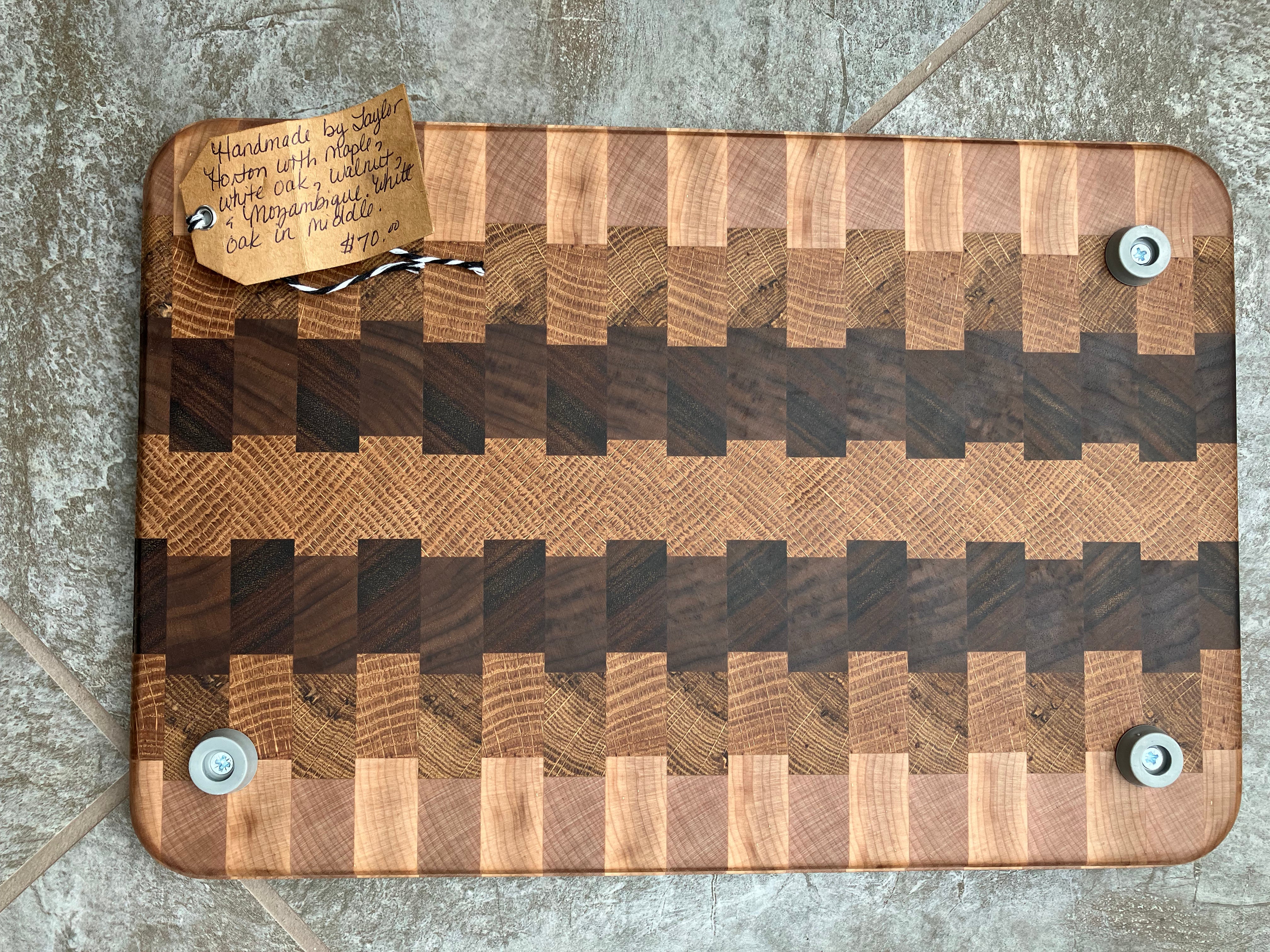 wooden cutting board
