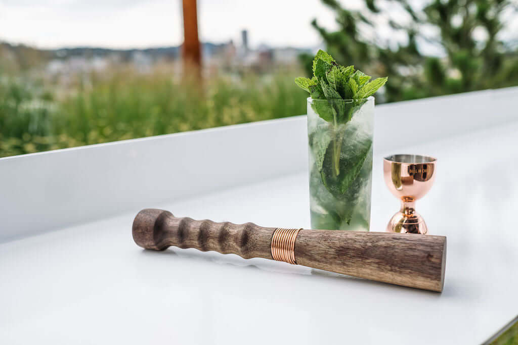 Hand Carved Muddler | Black Walnut | Made in USA - Tipsy Cocktail Supply Co.