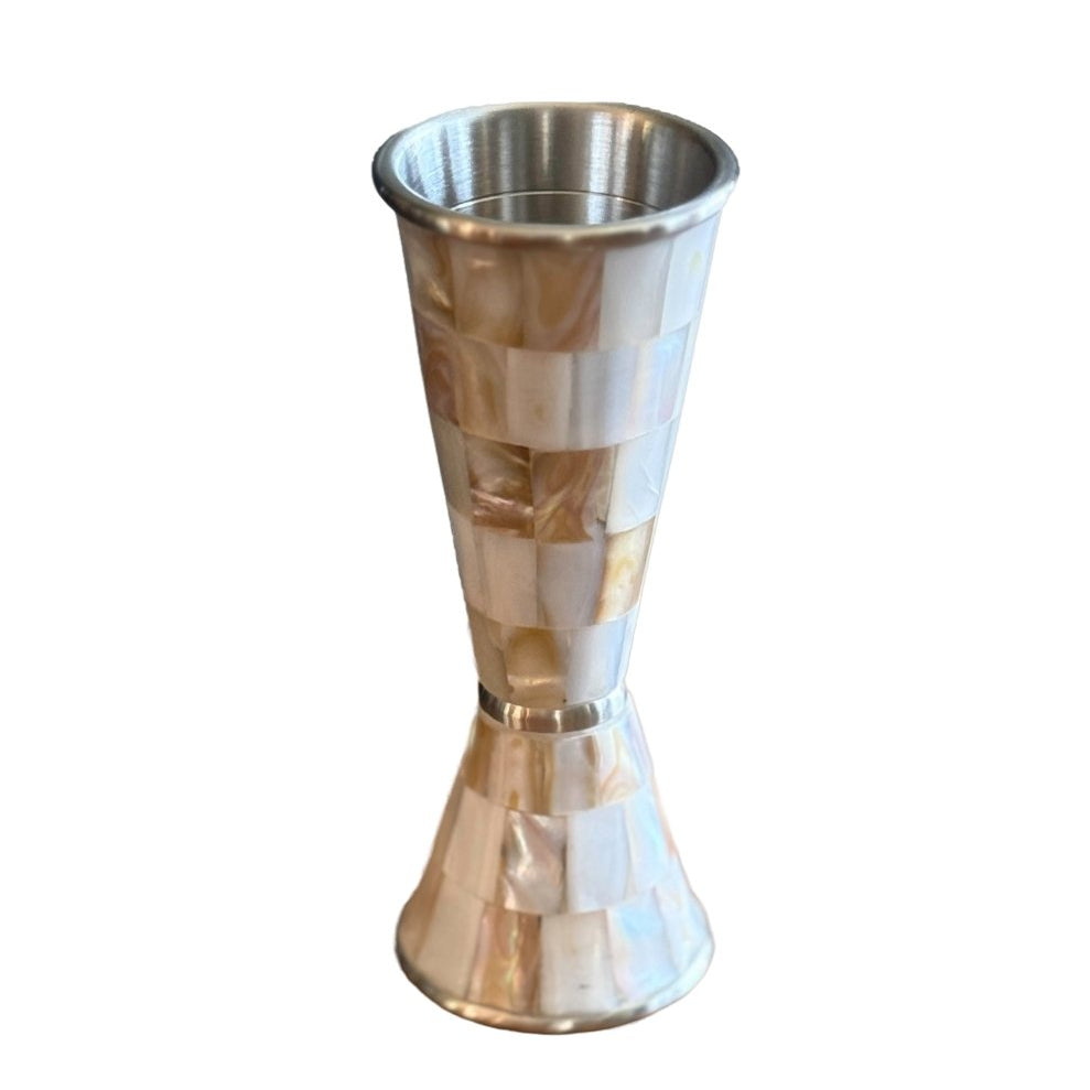 Mother of Pearl Collection | Japanese - Style Jigger - Tipsy Cocktail Supply Co.