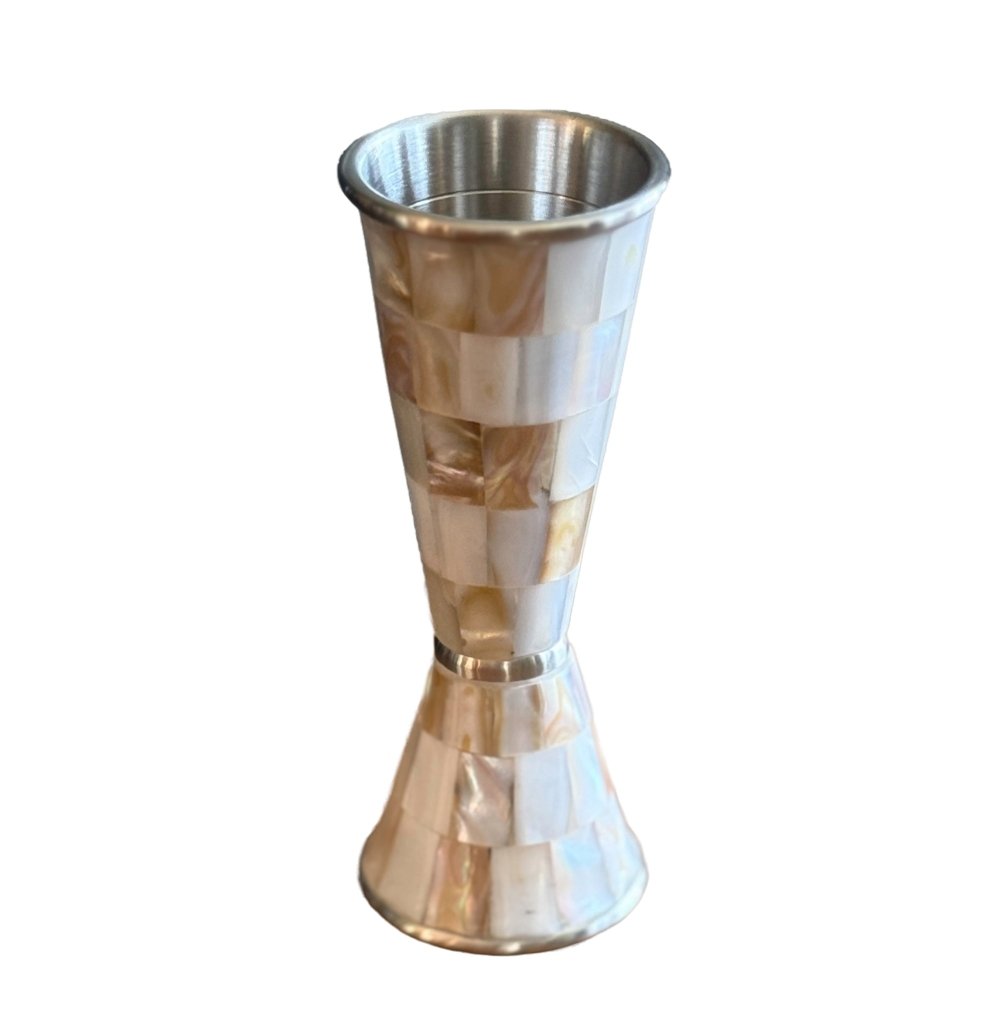 Mother of Pearl Collection | Japanese - Style Jigger - Tipsy Cocktail Supply Co.