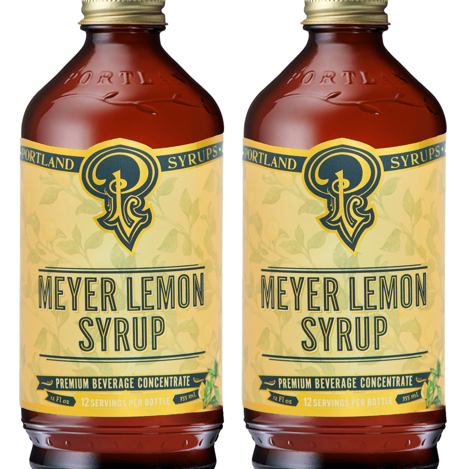 Meyer Lemon Syrup two - pack - Tipsy Cocktail Supply Co.