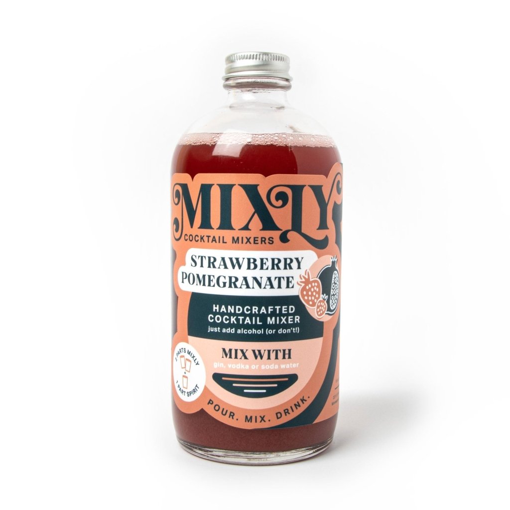 Mixly Strawberry Pomegranate - Cosmopolitan Cocktail & Mocktail Mixer - Tipsy Cocktail Supply Co.