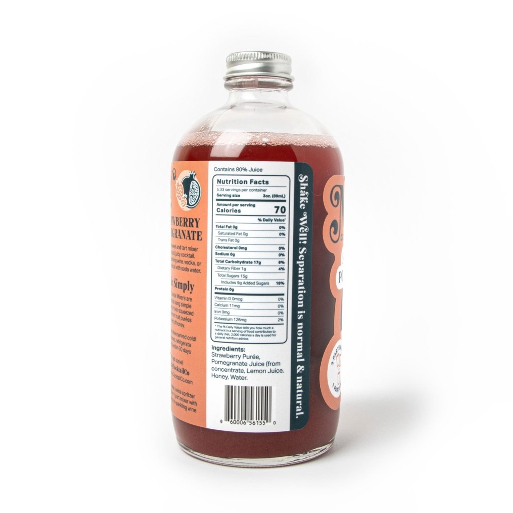 Mixly Strawberry Pomegranate - Cosmopolitan Cocktail & Mocktail Mixer - Tipsy Cocktail Supply Co.