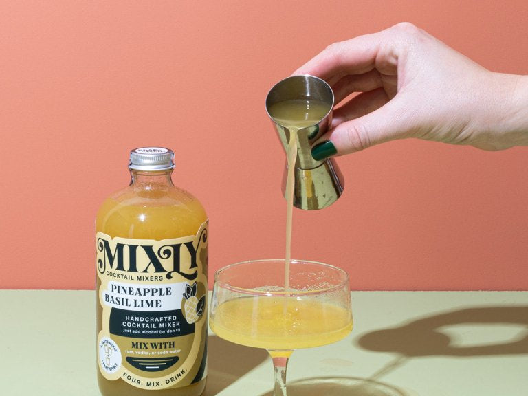 Pineapple Basil Lime - Daiquiri Cocktail & Mocktail Mixer - Tipsy Cocktail Supply Co.