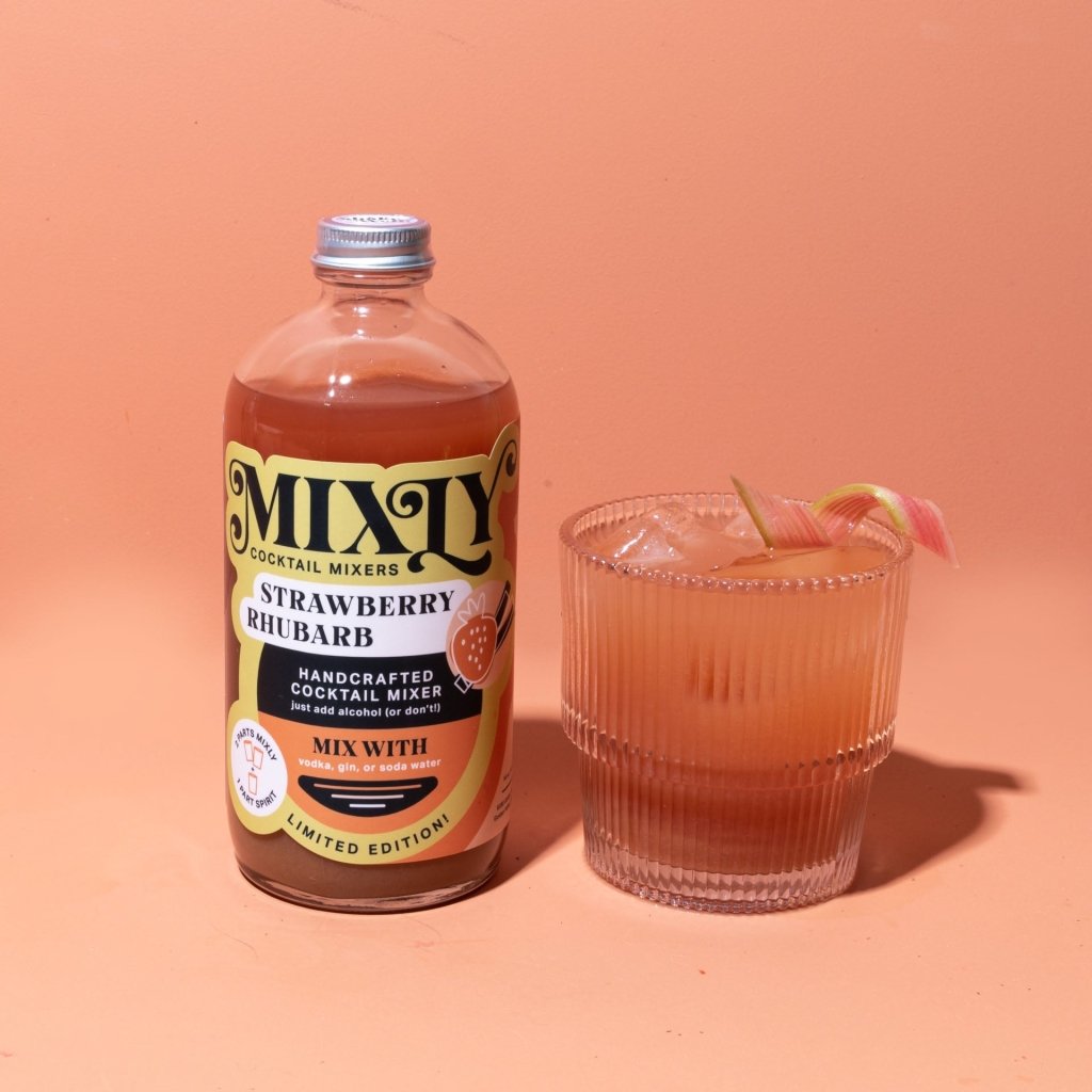 Limited Edition! Strawberry Rhubarb - Margarita Cocktail & Mocktail Mixer - Tipsy Cocktail Supply Co.