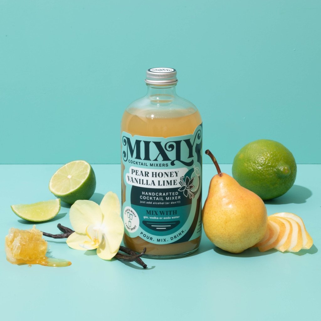 Mixly Pear Honey Vanilla Lime - Mule Cocktail & Mocktail Mixer - Tipsy Cocktail Supply Co.