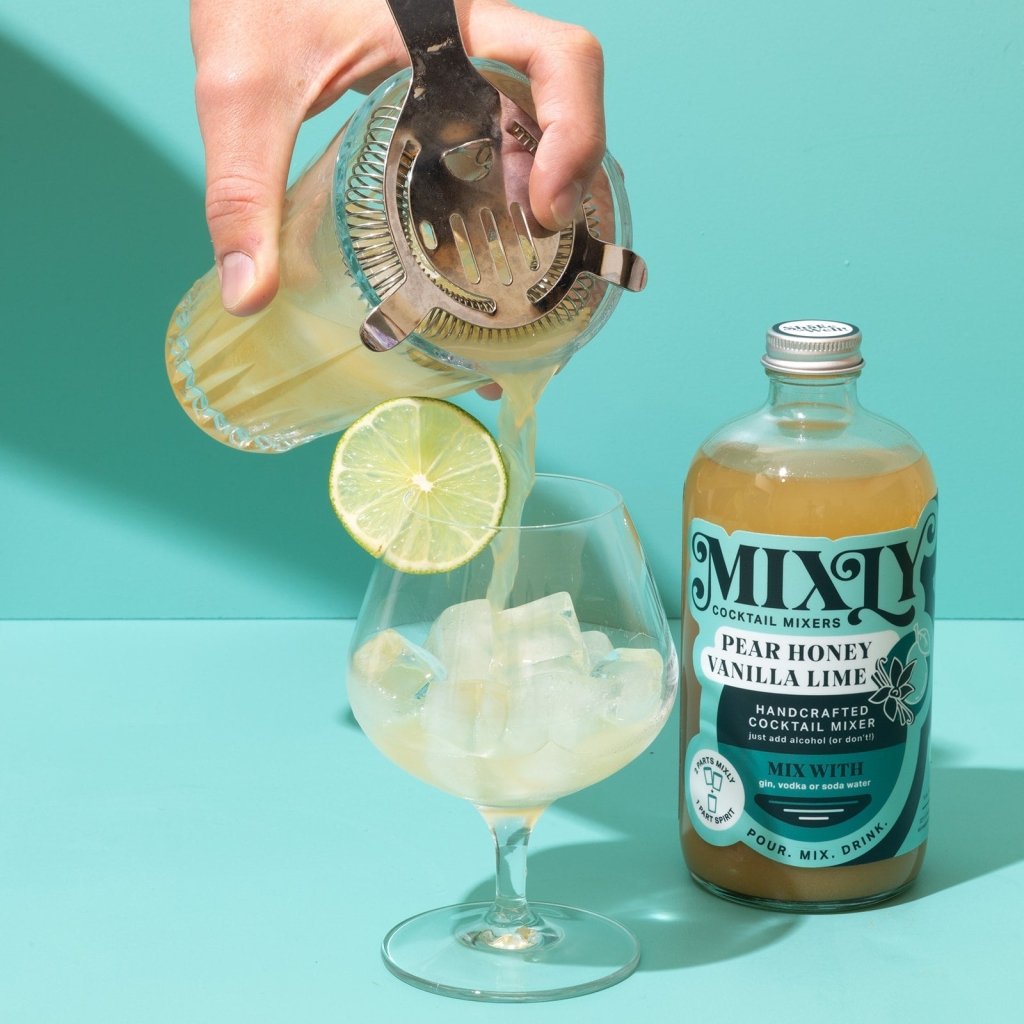Mixly Pear Honey Vanilla Lime - Mule Cocktail & Mocktail Mixer - Tipsy Cocktail Supply Co.