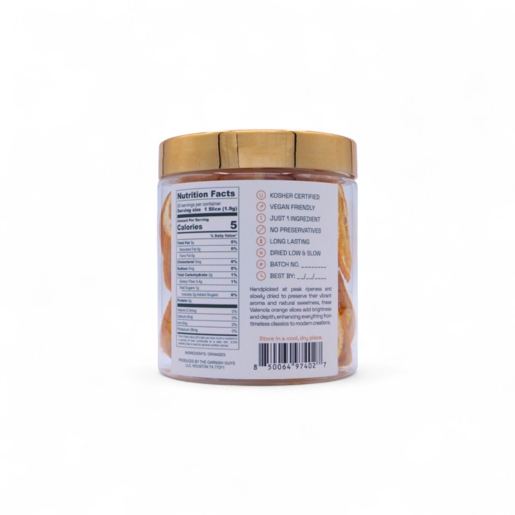 Valencia Orange Garnish - Tipsy Cocktail Supply Co.