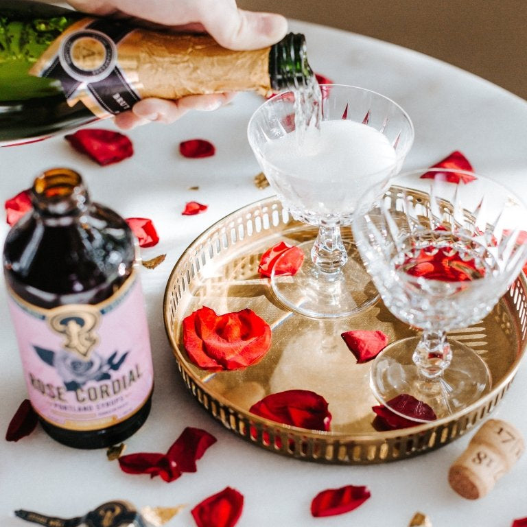 Rose Cordial Syrup two - pack - Tipsy Cocktail Supply Co.