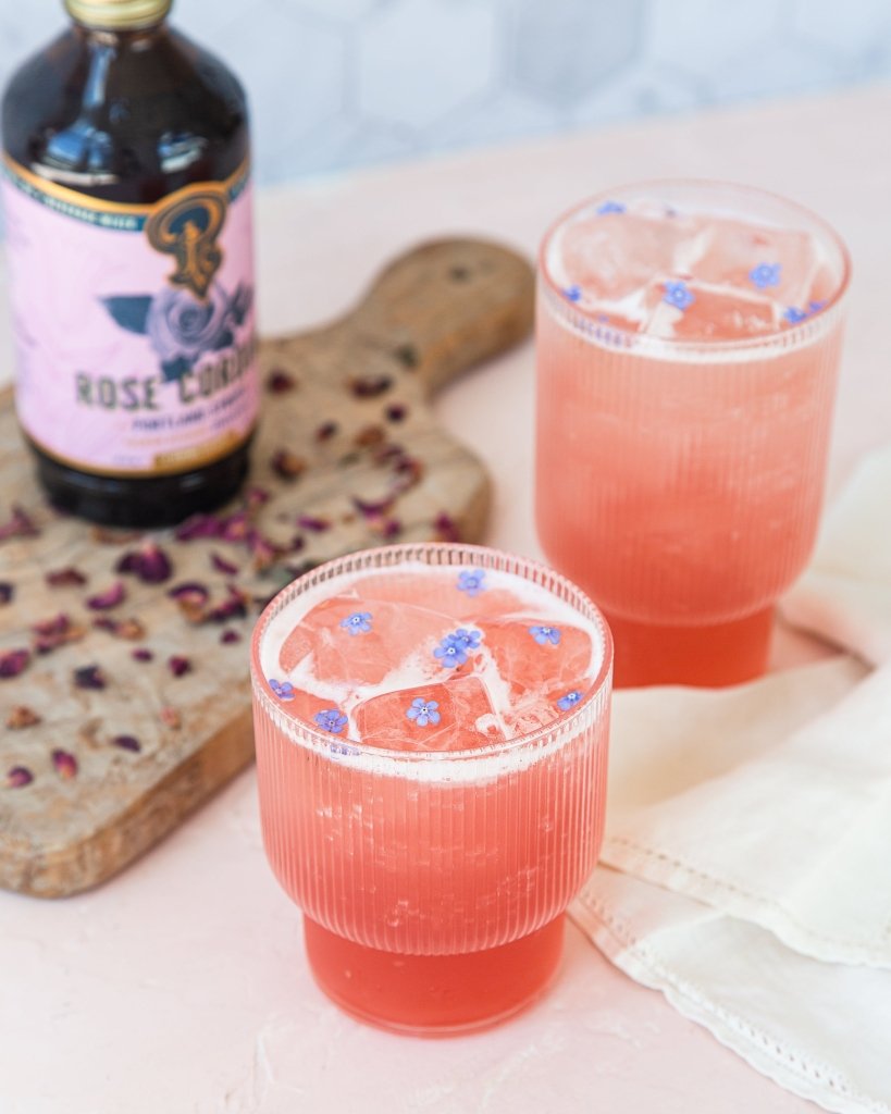 Rose Cordial Syrup two - pack - Tipsy Cocktail Supply Co.
