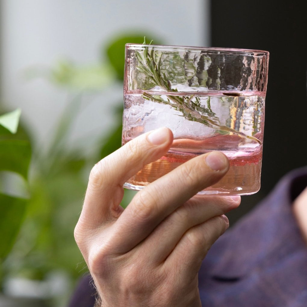 CHERRY BLOSSOM COLLECTION | The Rocks Glasses | Set of 2 | Made in USA - Tipsy Cocktail Supply Co.