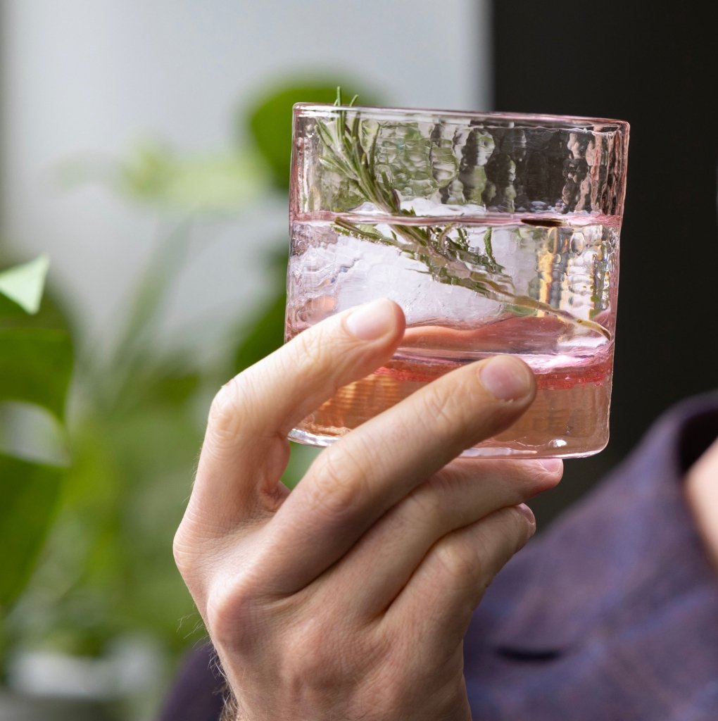 CHERRY BLOSSOM COLLECTION | The Rocks Glasses | Set of 2 | Made in USA - Tipsy Cocktail Supply Co.