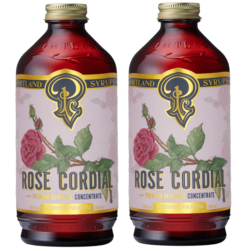 Rose Cordial Syrup two - pack - Tipsy Cocktail Supply Co.