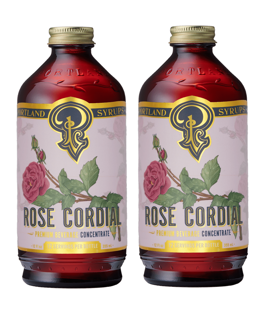 Rose Cordial Syrup two - pack - Tipsy Cocktail Supply Co.