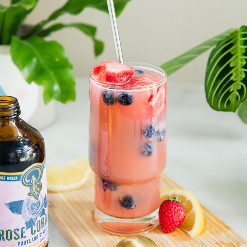 Rose Cordial Syrup two - pack - Tipsy Cocktail Supply Co.