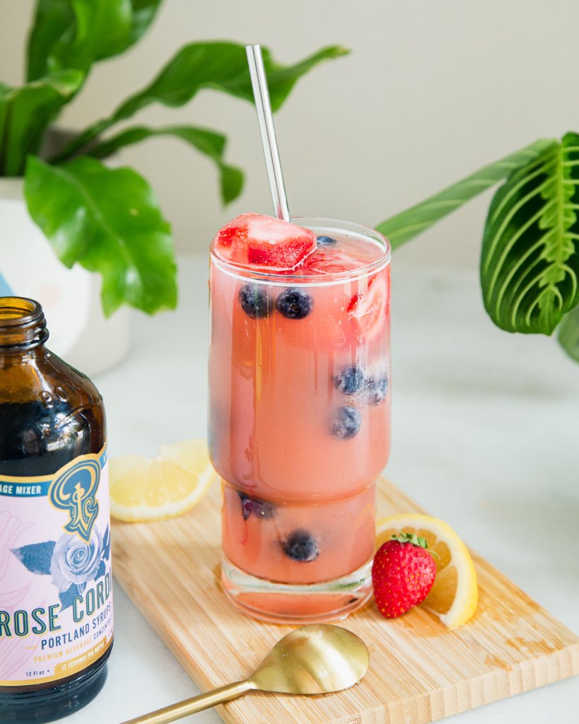 Rose Cordial Syrup two - pack - Tipsy Cocktail Supply Co.
