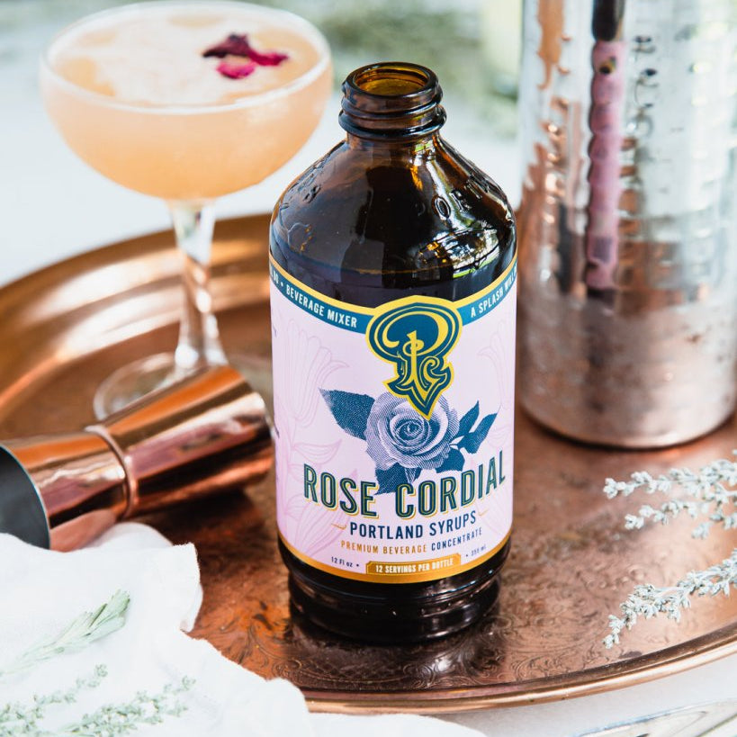 Rose Cordial Syrup two - pack - Tipsy Cocktail Supply Co.