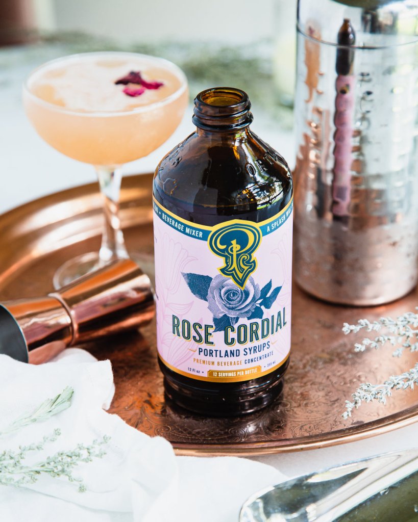 Rose Cordial Syrup two - pack - Tipsy Cocktail Supply Co.