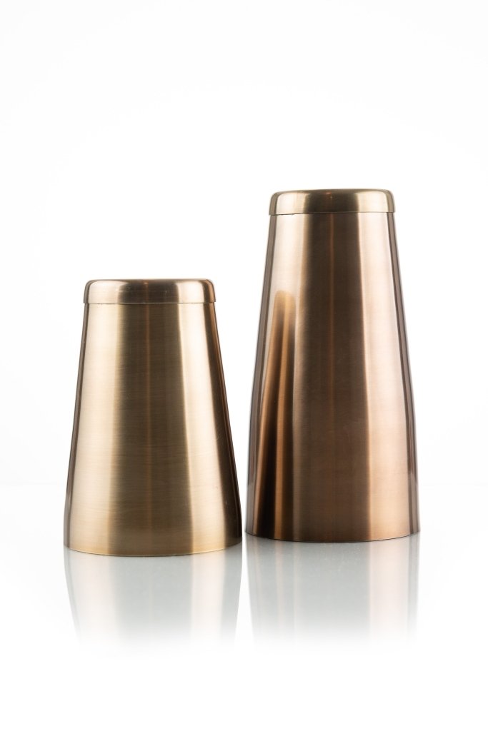 Solid 100% Copper and 100% Brass Shakers - Tipsy Cocktail Supply Co.