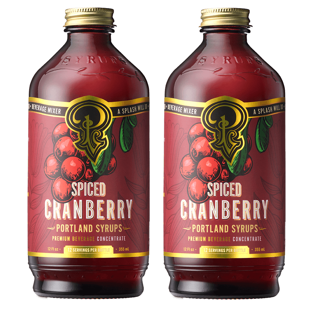 Spiced Cranberry Syrup two - pack - Tipsy Cocktail Supply Co.