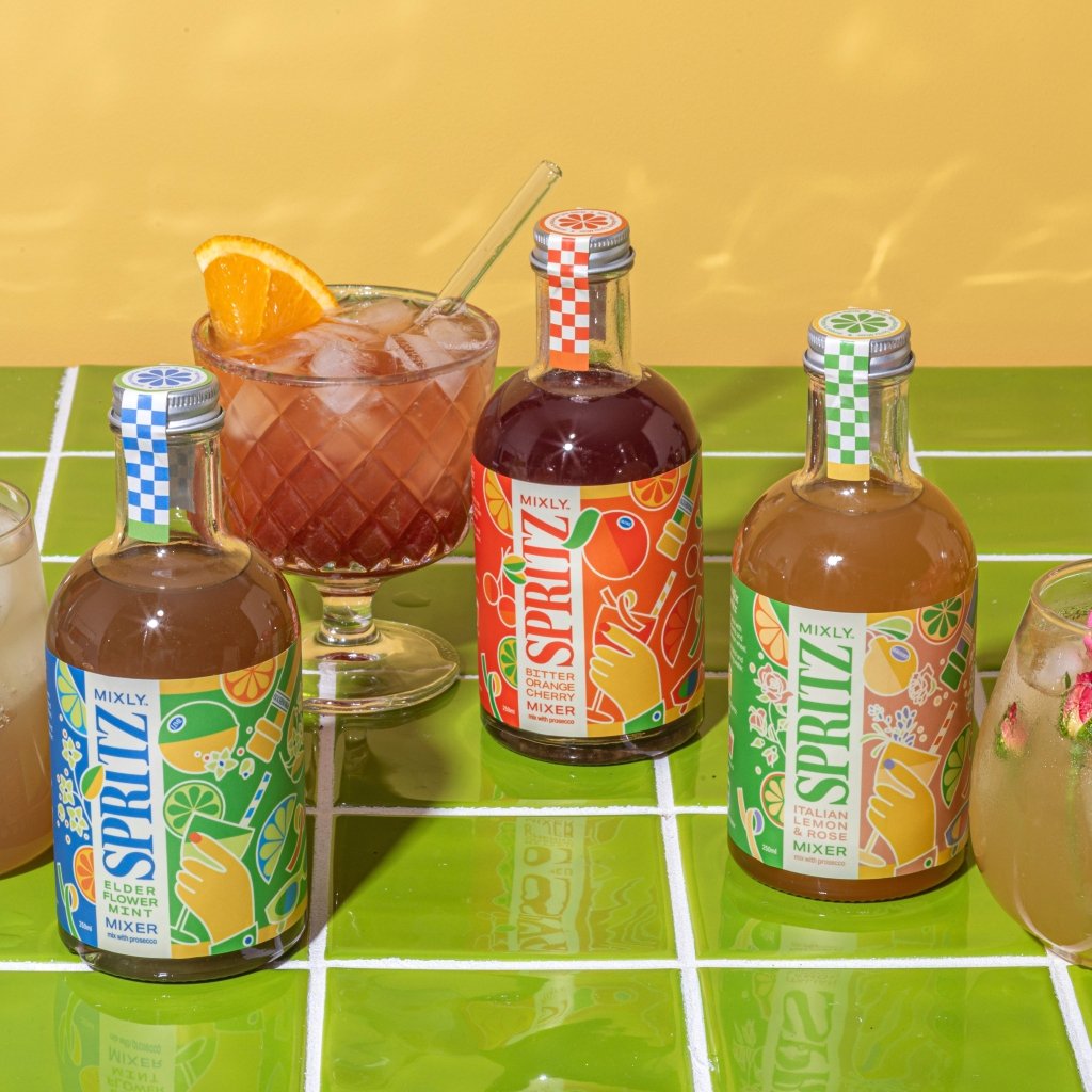 Bitter Orange Cherry Spritz | Non Alcoholic Cocktail & Mocktail Mixer - Tipsy Cocktail Supply Co.