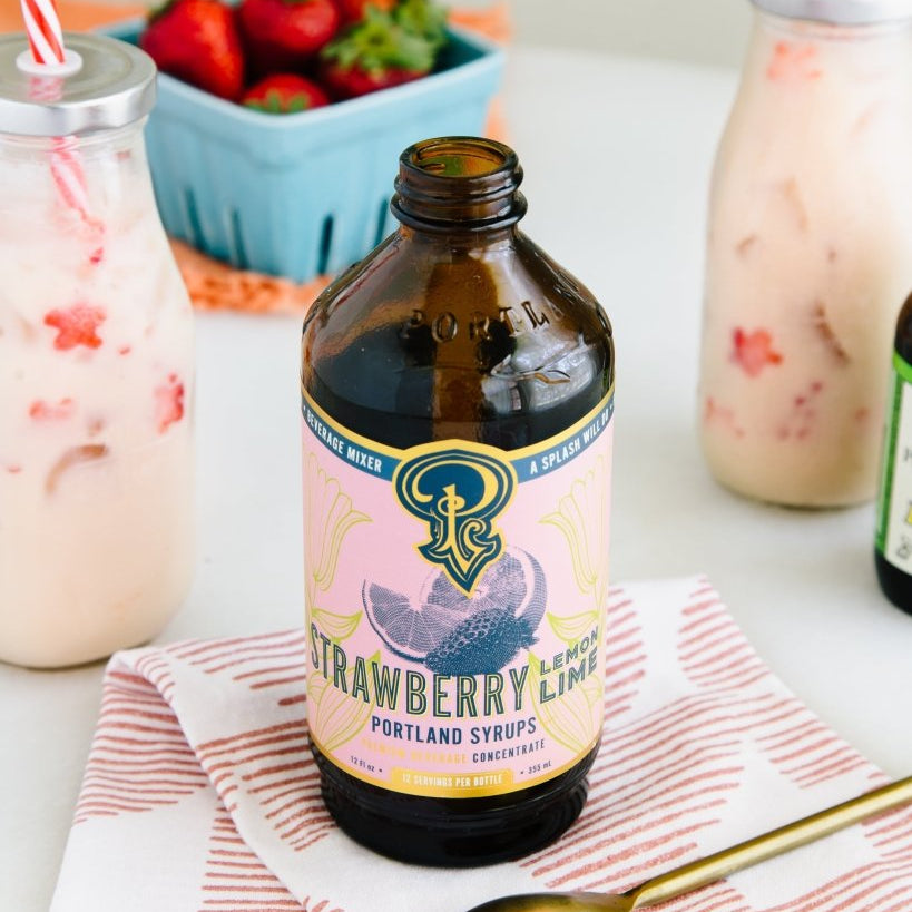 Strawberry Lemon - Lime Syrup two - pack - Tipsy Cocktail Supply Co.