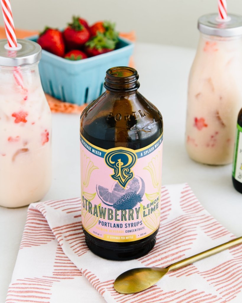 Strawberry Lemon - Lime Syrup two - pack - Tipsy Cocktail Supply Co.