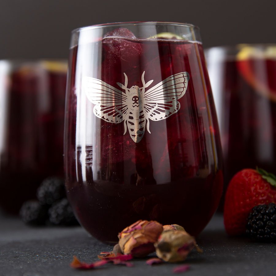 Macabre Wine Glass Collection - Tipsy Cocktail Supply Co.