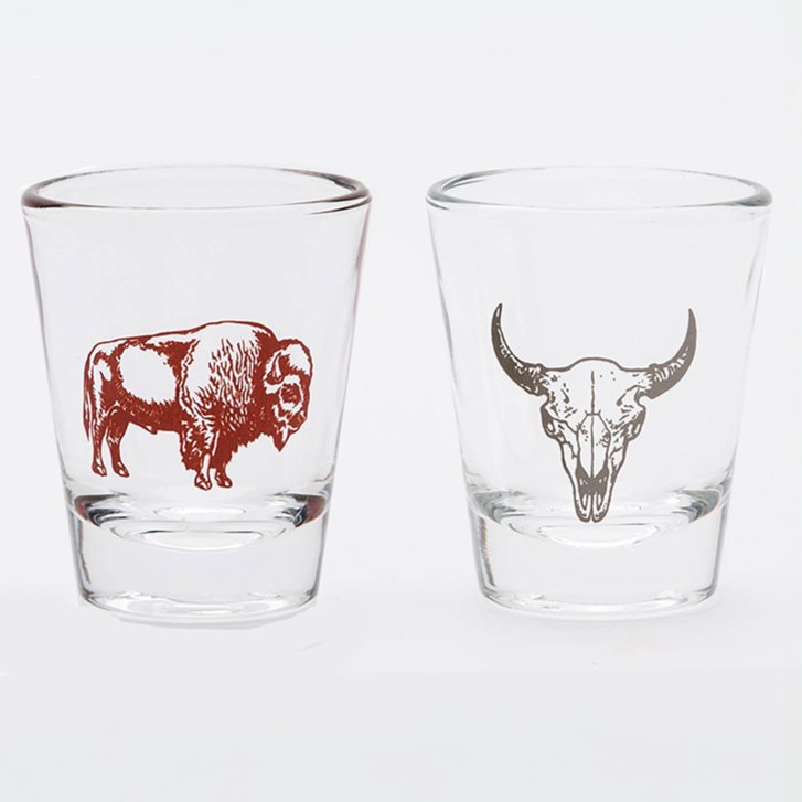 Bison and Skull Shot Glasses - Tipsy Cocktail Supply Co.